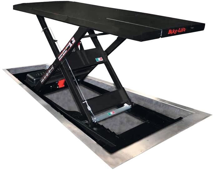 Bike-lift fietsenlift hefbrug absolute 756 gate floor version . lifting platform bike-lif absolute 756 gate floor