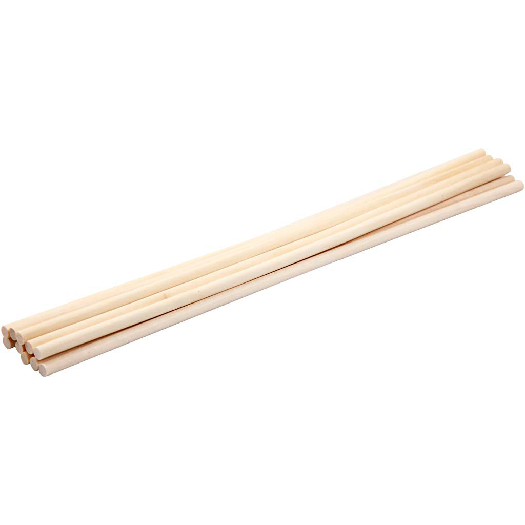 Creativ company bloemstokken, l: 30 cm, d 6 mm, 10 stuk 1 doos