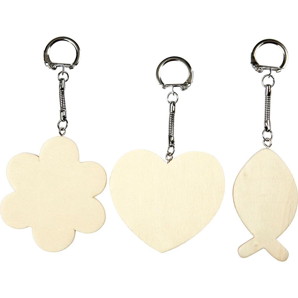 Creativ company sleutelhanger, afm 6-7 cm, dikte 3 mm, 12 stuk 1 doos