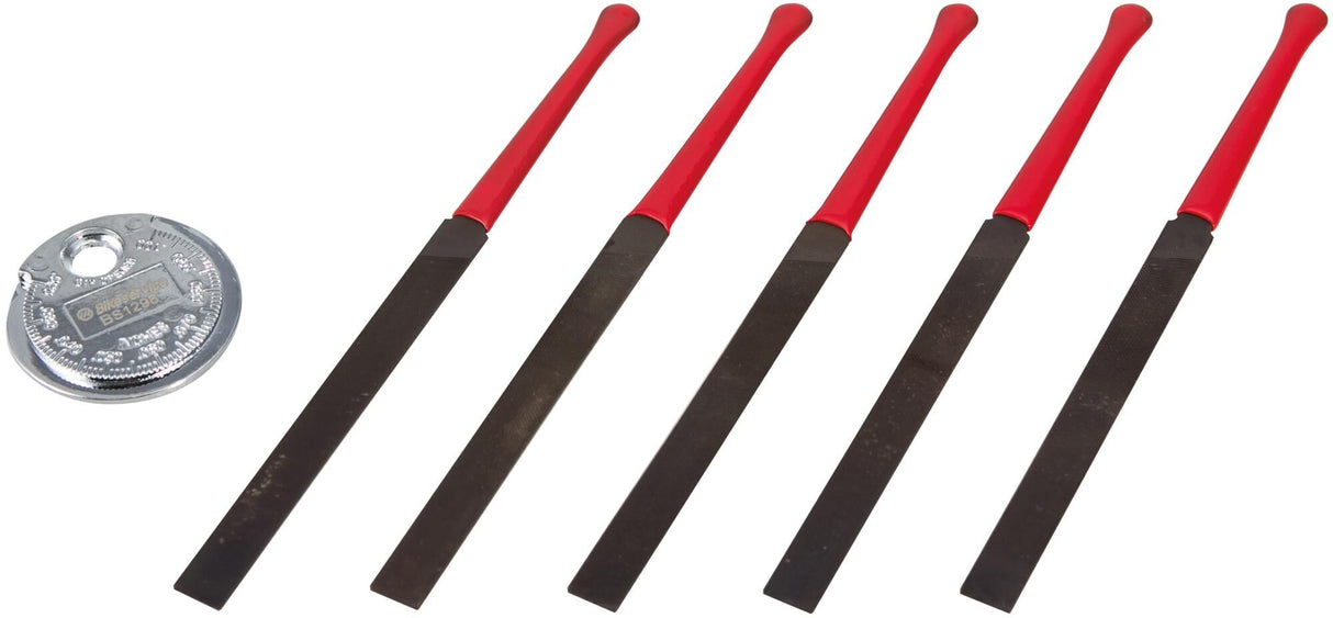 Bikeservice bougie-service set zkrzservicestz bst 6pcs measuring gauge u files