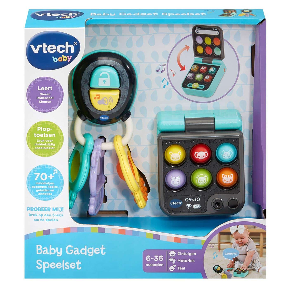 Vtech baby apos;s gadget speelset sleutel en telefoon