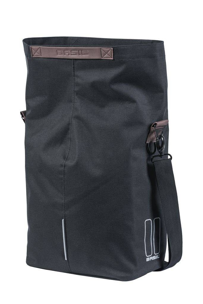 Basil City Shopper - fietsshopper zwart 14-16L