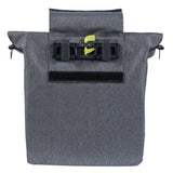 Basil City Shopper - fietsshopper, grijs melee, 14-16L, vegan leder, waterkerende vouwsluiting, reflectie