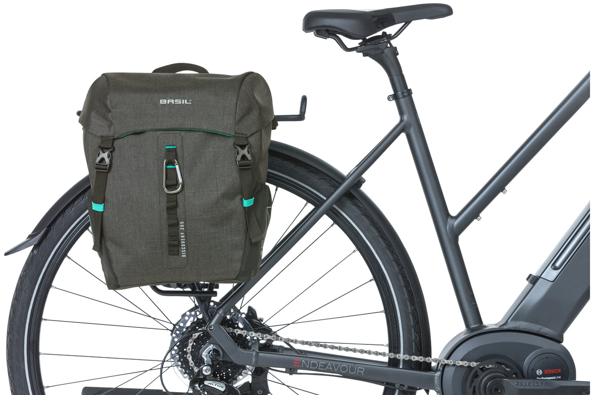 Basil Discovery 365D enkele fietstas M - Lichtgewicht, compact, waterdicht - Zwart