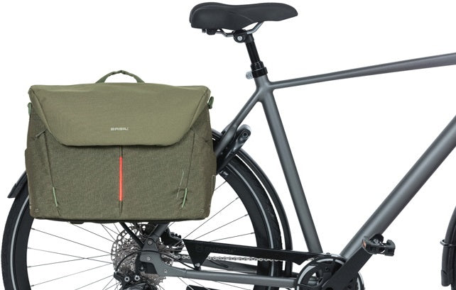 Basil B-Safe Commuter Nordlicht - laptoptas - 17 liter - olijf groen