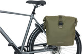 Basil SoHo dubbele fietstas Nordlicht - Waterdichte bagagedrager tas voor elektrische fiets - Groen