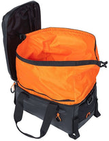 Basil Miles Bagagedragertas - sportieve fietstas voor heren en dames - zwart oranje - waterdicht - 7 liter