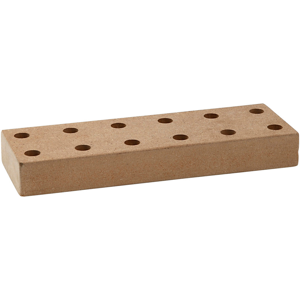 Stiftenhouder voor berol, afm 20x6,5x2,5 cm, gatgrootte 11 mm, 1 stuk