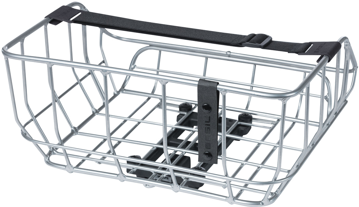 Basil Portland - fietsmand MIK – achterop – chroom