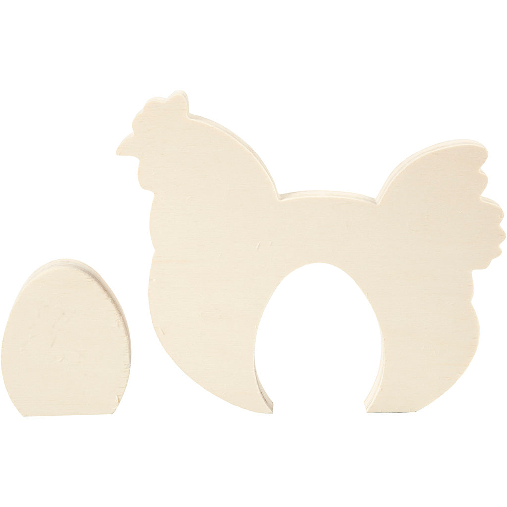 Creativ company 2in1 figuren, h: 7,5+16 cm, b: 6,3+19,5 cm, dikte 2 cm, 1 set