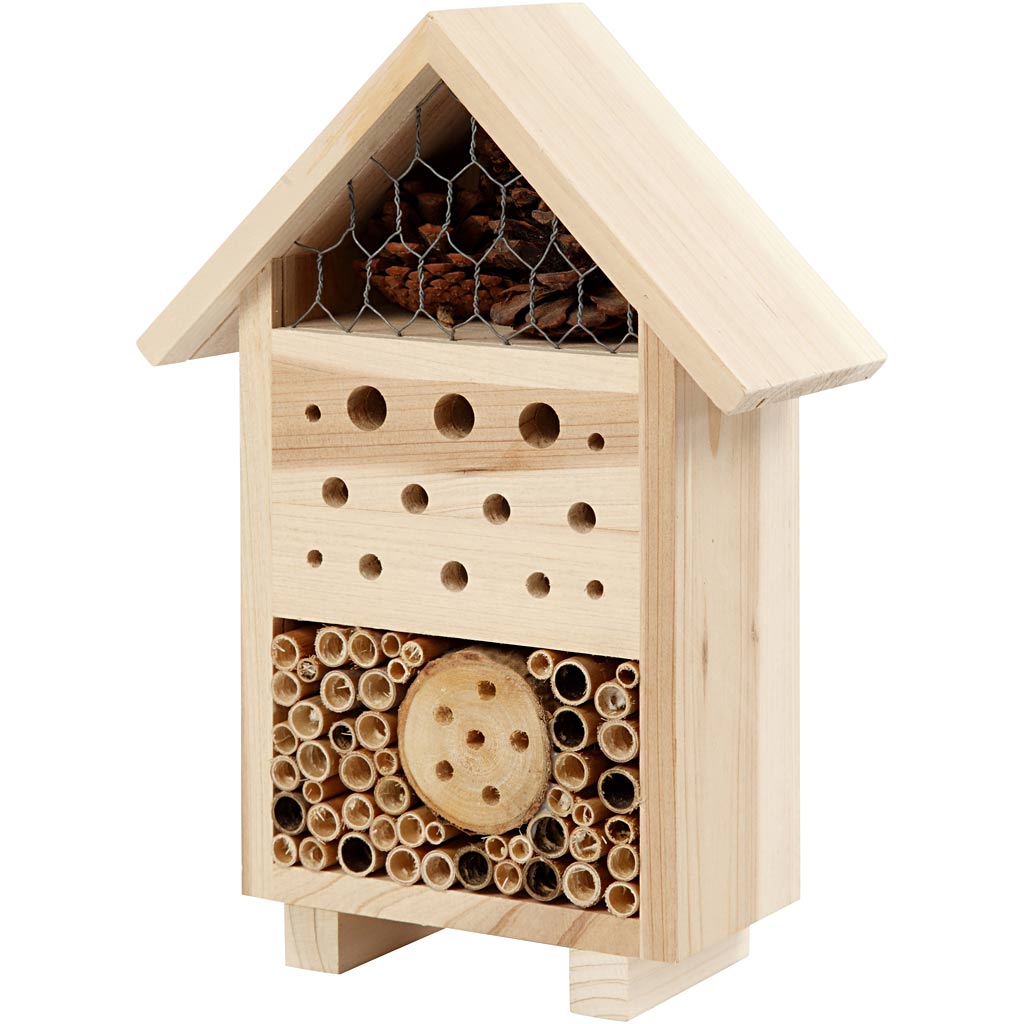 Creativ company insectenhotel, h: 26,1 cm, d: 9,2 cm, b: 18,4 cm, 1 stuk