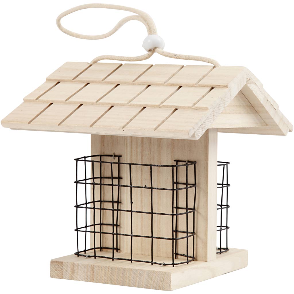 Creativ company vogelvoederhuis, h: 17.5 cm, l: 11.6 cm, b: 13,5 cm, 1 stuk