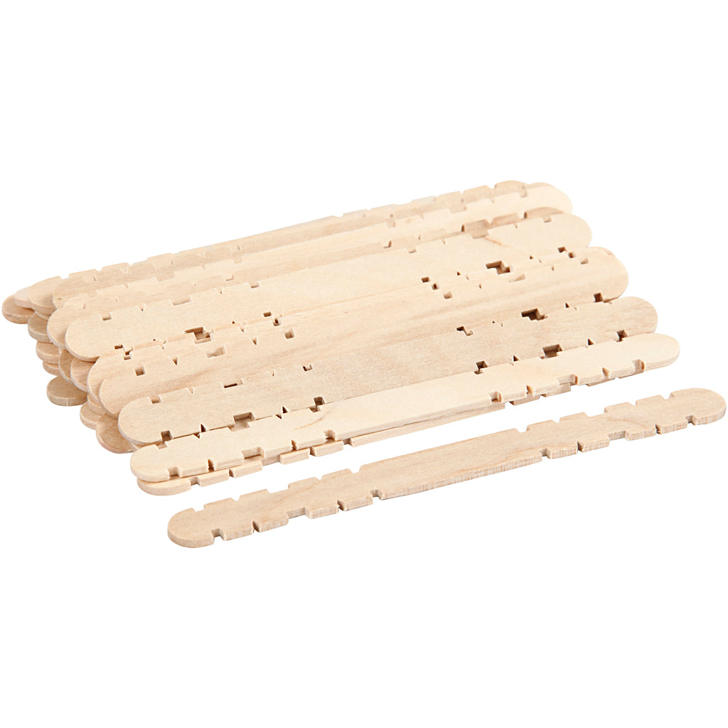 Creativ company constructiehoutjes, l: 11,4 cm, b: 10 mm, 30 stuk 1 doos