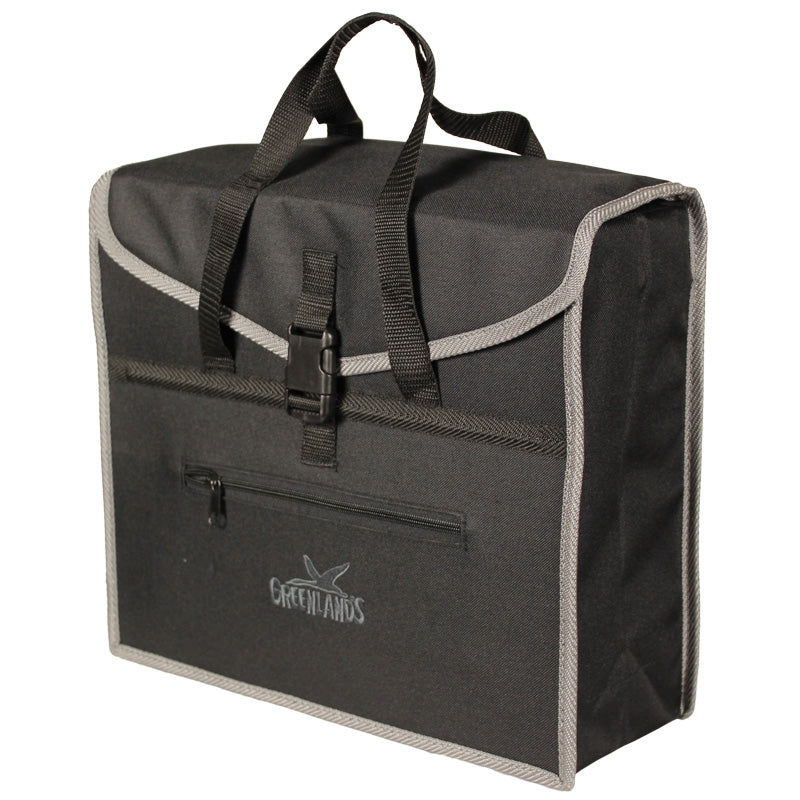 Greenlands fietstas city shopper 20 liter 37 x 33 x 14 cm - zwart