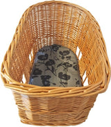 Basil Pasja - hondenfietsmand – groot - 50 cm - achtermand – naturel