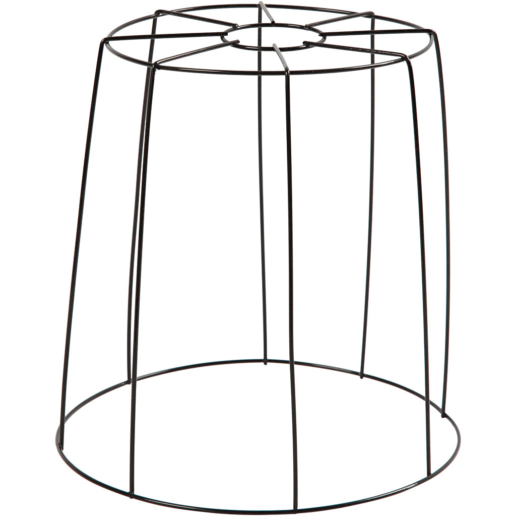 Creativ company lampenkap, h: 20 cm, d 15,5-20 cm, zwart, 1 stuk