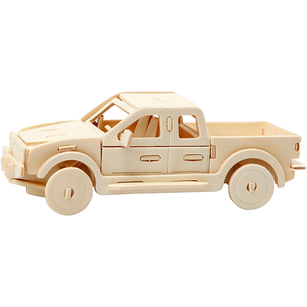 Creativ company 3d puzzel, pick-up truck, afm 19,5x8x12 cm, 1 stuk