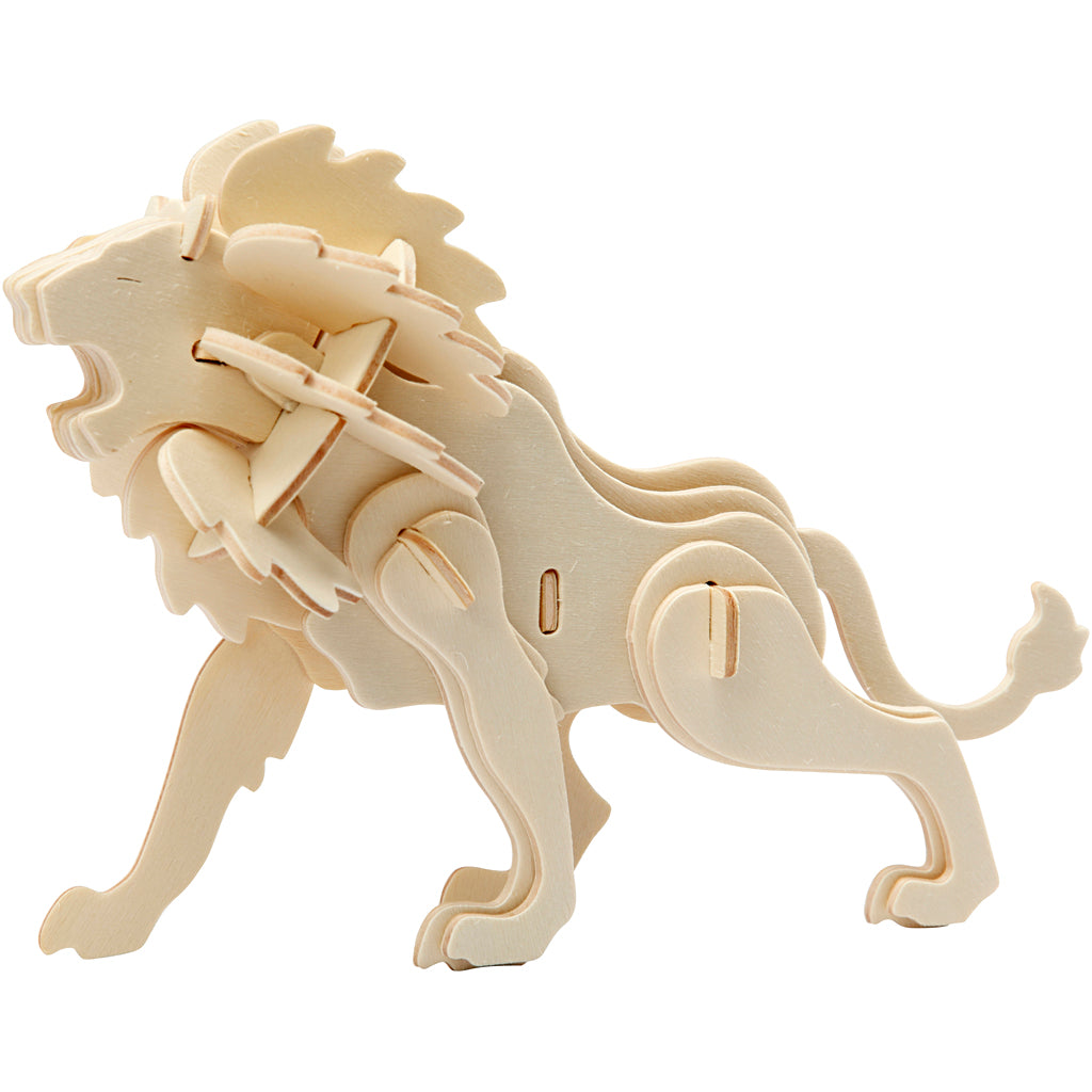 Creativ company 3d puzzel, leeuw, afm 18,5x7x7,3, 1 stuk
