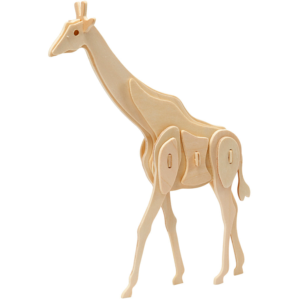 Creativ company 3d puzzel, giraffe, afm 20x4,2x25 cm, 1 stuk