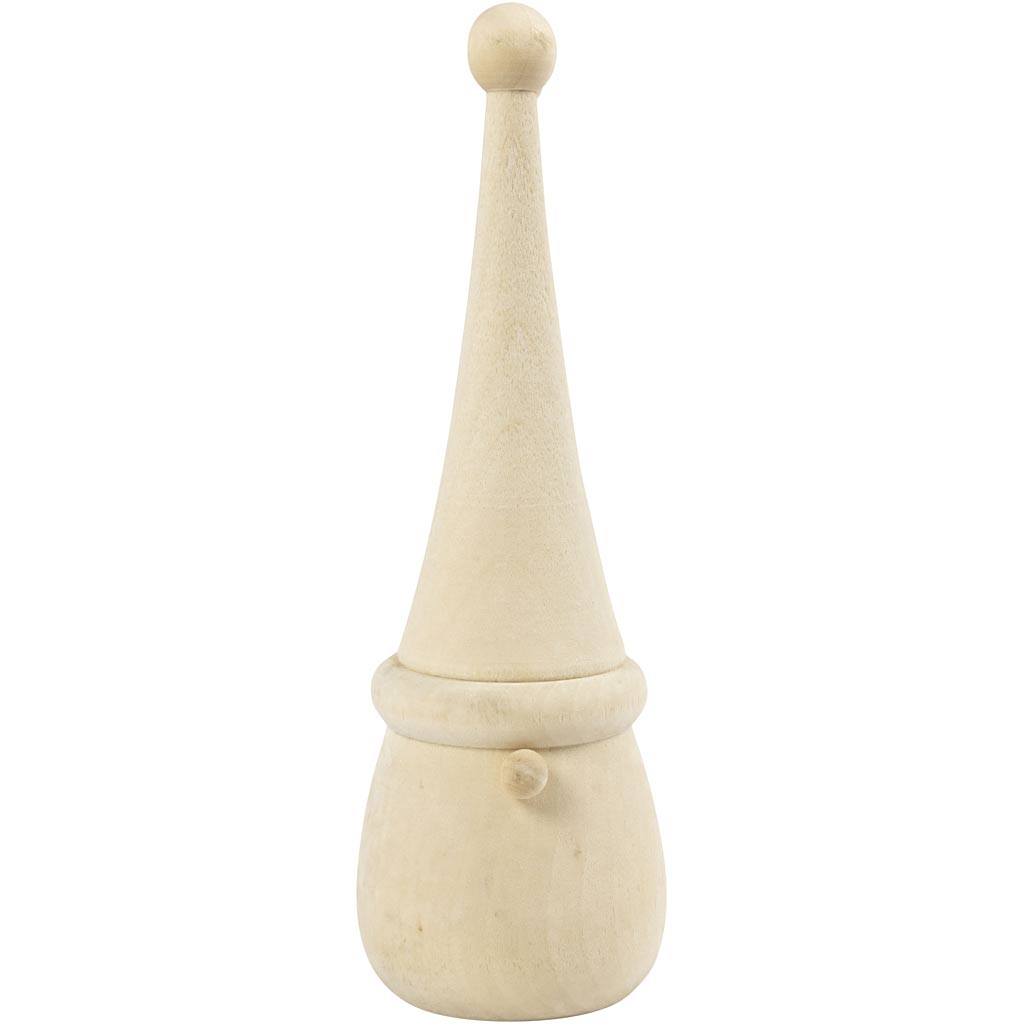 Creativ company scandinavische kerstkabouter, h: 16 cm, d 6 cm, 1 stuk