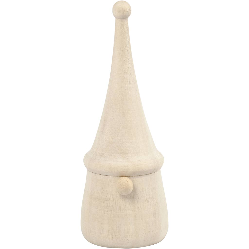 Creativ company scandinavische kerstkabouter, h: 8 cm, d 3 cm, 1 stuk
