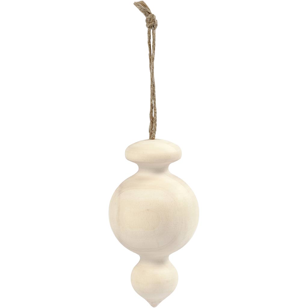 Creativ company puntige kerstbal , h: 7,5 cm, d 4 cm, 1 stuk
