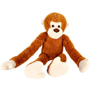 Pluchiez pluche aap met lange armen 80 cm bruin