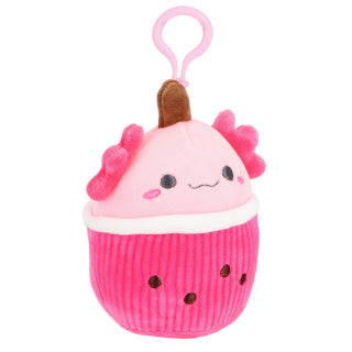 Pluchiez sleutelhanger pluche cupcake 10 cm 3 assorti