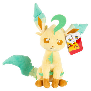 Jazwares pokémon knuffel pluche leaffeon, 20cm