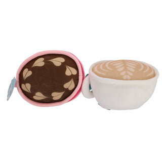 Pluchiez pluche koffie 18 cm 3 assorti