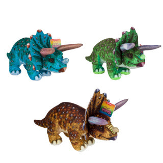 Toi-toys pluche dino metal look 40 cm 3 assorti