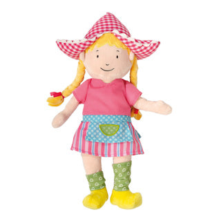 Bambolino toys knuffel pluche fien en teun - boerin fien, 35cm