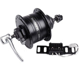 Shimano dynamonaaf hd-3d37 3 watt - 32 gaats - center lock - snelspanner - zwart