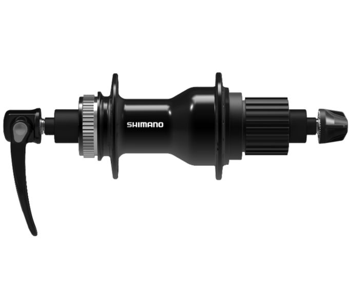 Shimano achternaaf 12 speed fh-qc500-ms-b micro spline - cl - 36 gaats - 141 mm inbouw - zwart