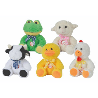 Dieren 15 cm met geluid 5 assorti