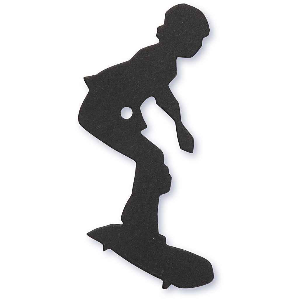 Creativ company label, skater, afm 56x67 mm, zwart, 10 stuk 1 doos