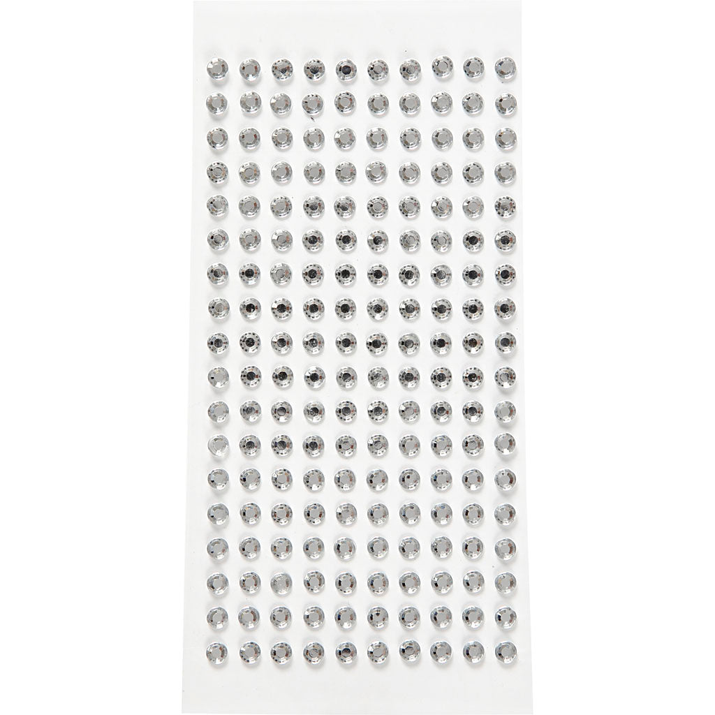 Vivi gade strasstenen, d 5 mm, zilver, 144 stuk 1 doos