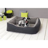 Sun garden luxe hondenmand lucky + kussen 59x67x20 cm bruin beige