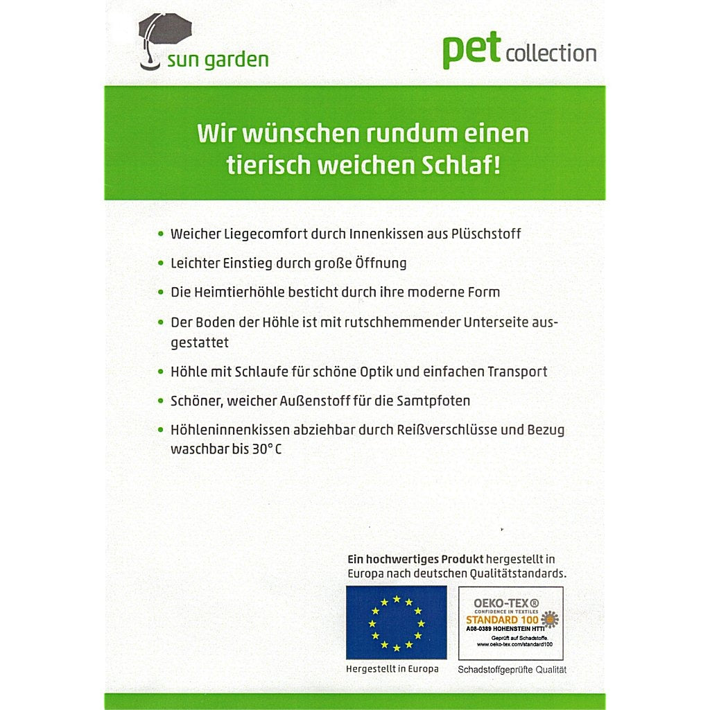 Sun garden zoe kattenhol 35x40x40cm grijs