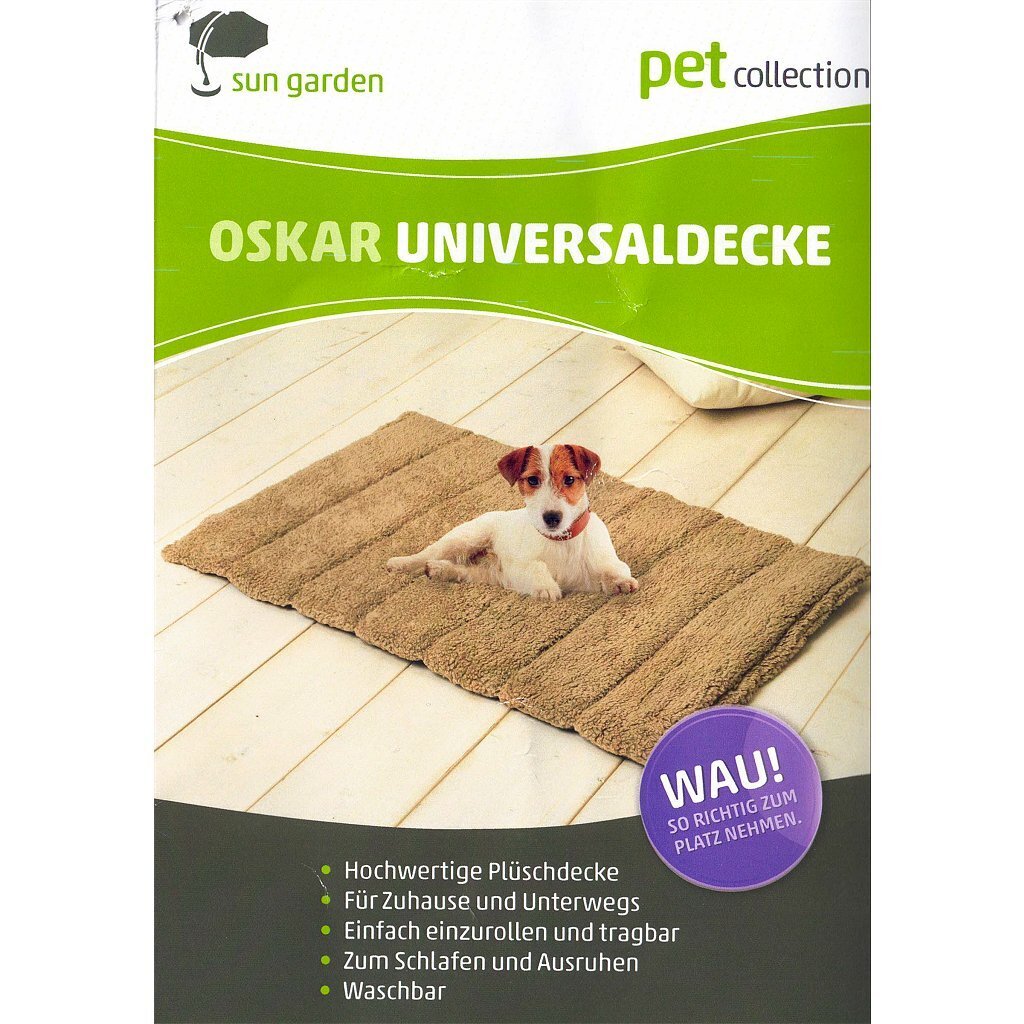Sun garden oskar oprolbaar hondenkleed 100x65x4 cm donkerbruin