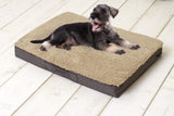 Sun garden buddy orthopedisch hondenkussen 79x60x8cm beige donkerbruin