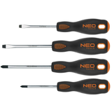 Neo tools schroevendraaierset 4dlg magnetisch crmo staal