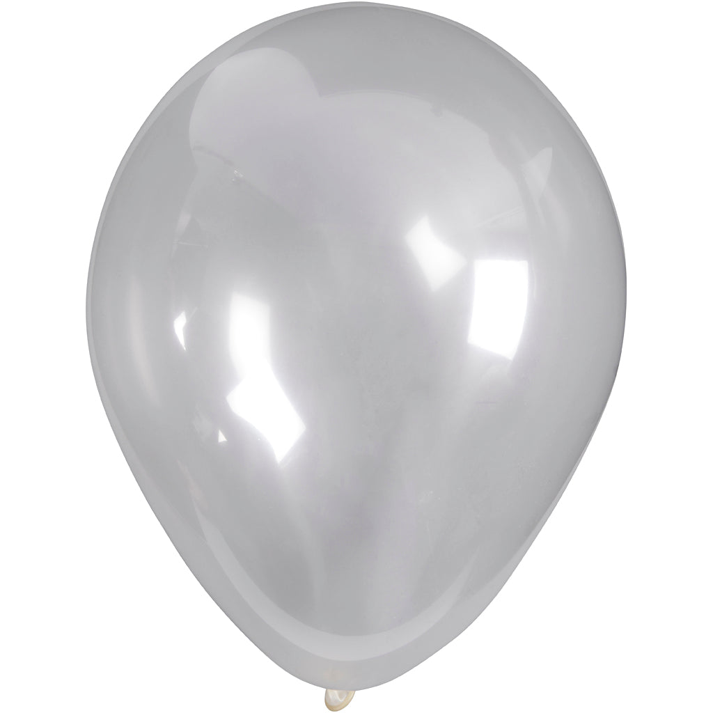 Creativ company ballonnen, rond, d 23 cm, transparant, 10 stuk 1 doos