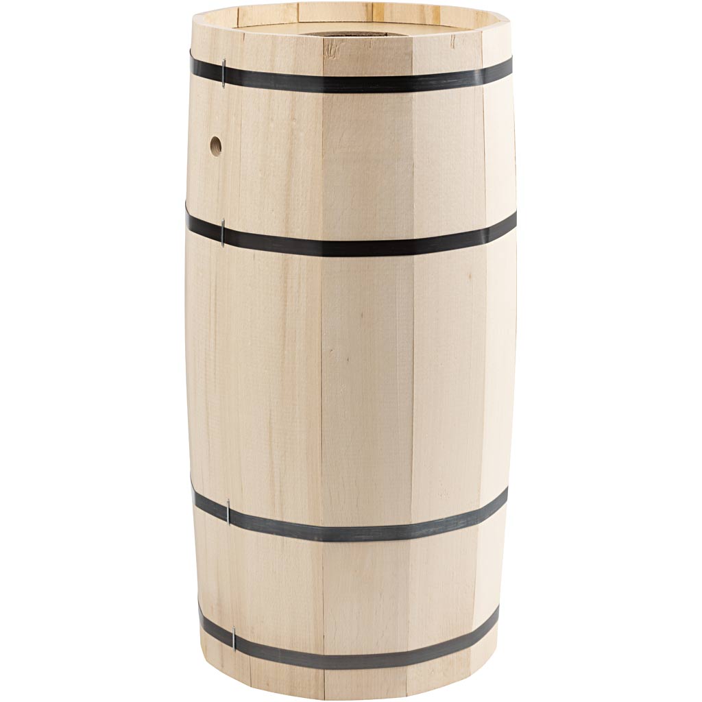 Carnavalsvat, beuken, h: 54 cm, d 26 cm, groot, 1 stuk