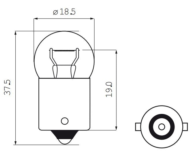 Bosma lamp 6v-15w ba15s