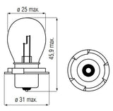 Bosma lamp 12v-25w p26s