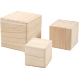 Creativ company kubussen, afm 5+6+8 cm, 3 stuk 1 doos