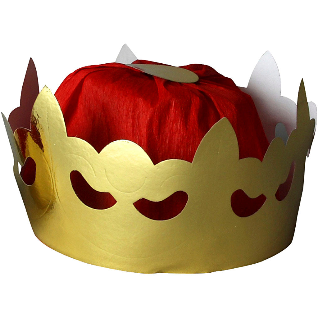 Creativ company koningskroon, h: 11 cm, d 19 cm, goud, 1 stuk
