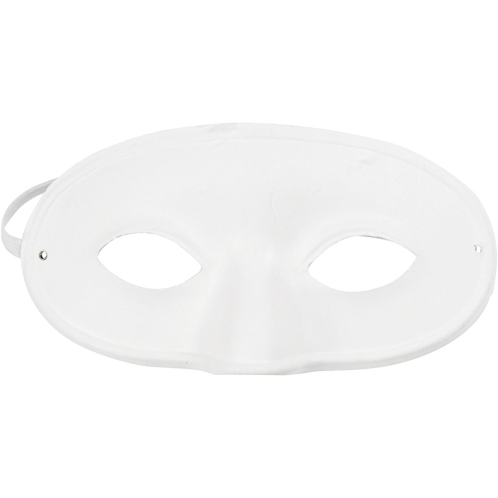 Creativ company masker, h: 9,5 cm, b: 18,5 cm, wit, 10 stuk 1 doos