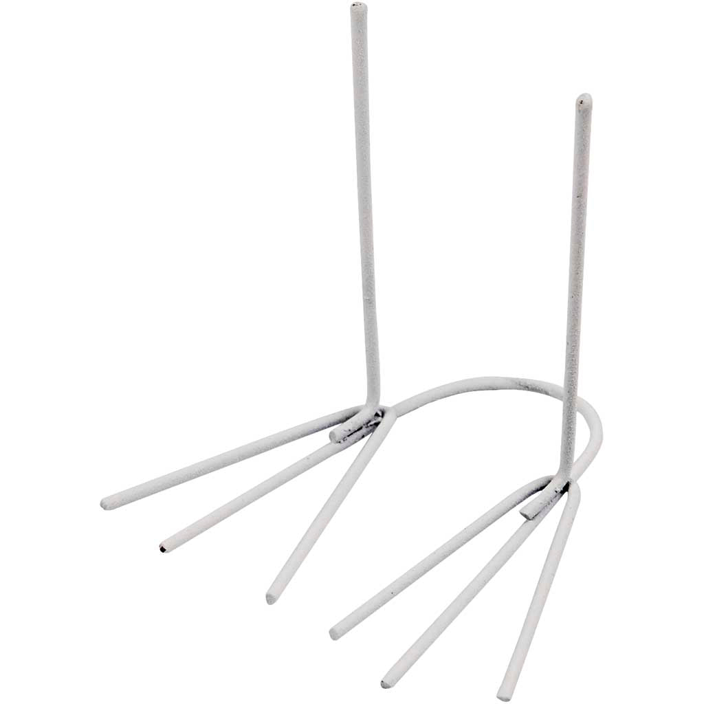 Creativ company kippenvoeten, h: 4,5 cm, b: 2,5 cm, wit, 20 paar 1 doos